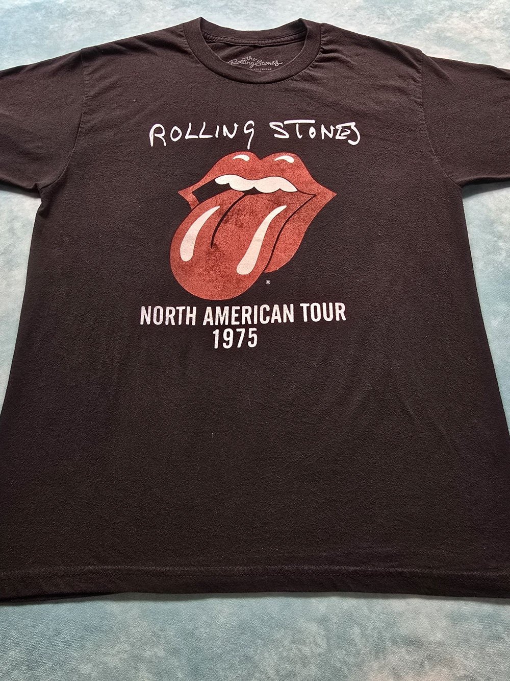 Rolling Stones North American Tour 1975 Graphic Tee Medium